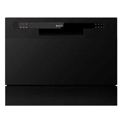 Compact Tabletop Dishwasher Place Settings, Programmes, Low Noise, 6.5L Cycle - Black - DH85