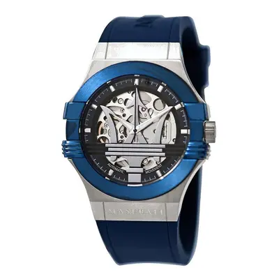 Maserati R8821108028 Potenza Automatic Black Skeleton Dial Men's Watch