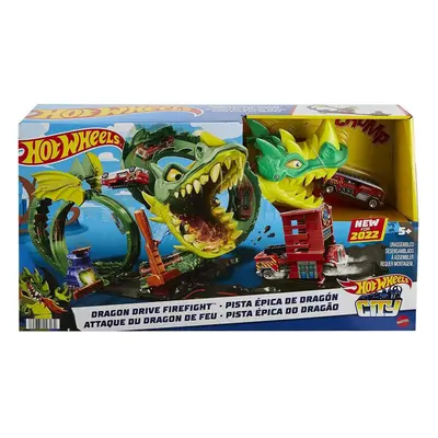 Hot Wheels Dragon Drive Firefight Playset