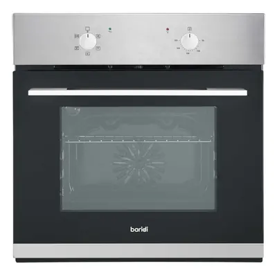 Baridi 60cm Built-In Five Function Fan Assisted, Single, Integrated Electric Oven, 55L Capacity,