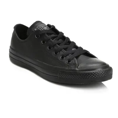 (EU 36.5 | UK | US | JP 22) Converse Mens Womens Black All Star OX Leather Trainers