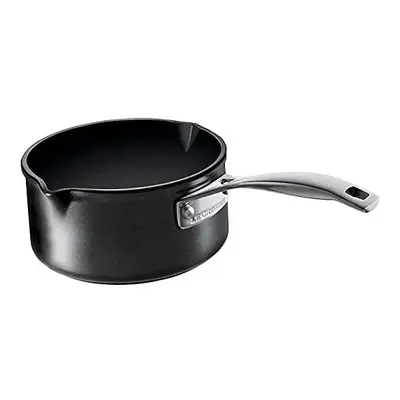 Le Creuset Toughened Non-Stick 16cm Milk Pan w/ Pouring spouts, Aluminium, , Black