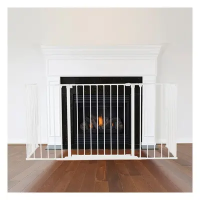 (72D x 138W cm) Safetots Multi Panel Fire Surround White