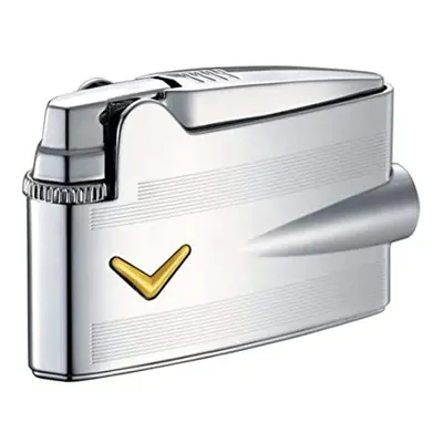 Ronson Varaflame mini flint action gas lighter polished chrome