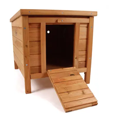 Wooden Pet Hide Shelter Hutch for Rabbit Guinea Pig Tortoise Duck