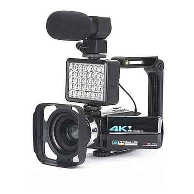 Video Camera for 4K Vlogging Live Camcorder NightShot Anti-shake Camcorder WIFI APP Control DV V