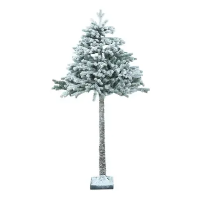 Home 6ft Snowy Half Christmas Tree - Green