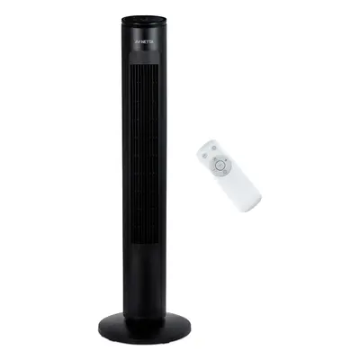 (Black) NETTA 42" Tower Fan with Timer and Remote Control