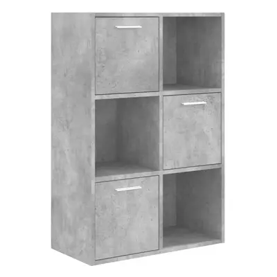 vidaXL Storage Cabinet Concrete Grey Engineered Wood Bedroom Office Shelf