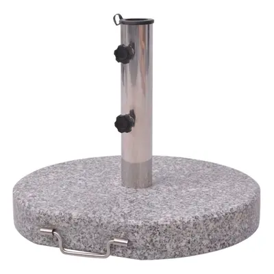 vidaXL Parasol Stand 45cm Granite Round Outdoor Umbrella Base Holder Support