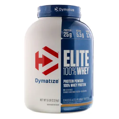 Dymatize Nutrition, Elite 100% Whey Protein Powder, Chocolate Peanut Butter, lb (2.3 kg)