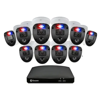 Swann DVR-4680 16-Channel Full HD 2TB Security System with 10x PRO-1080SL Enforcer 'Police-Style