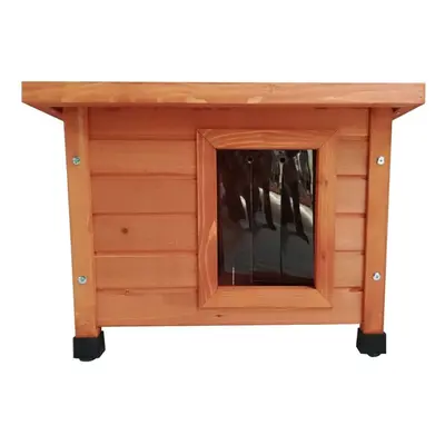 @Pet Outdoor Cat House 57x45x43 cm Wood Brown Pet Kennel Shelter Kitten Cabin