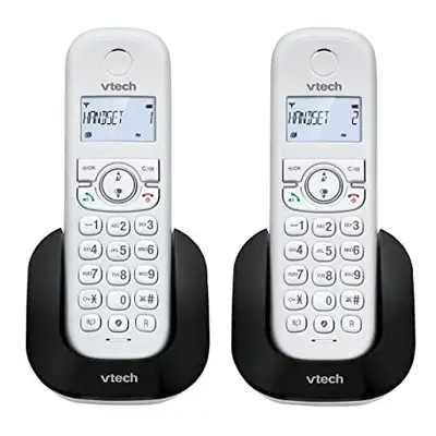 CS1501 2Handset DualCharging DECT Cordless Phone with Call Block Caller IDCall Waiting Handsfree