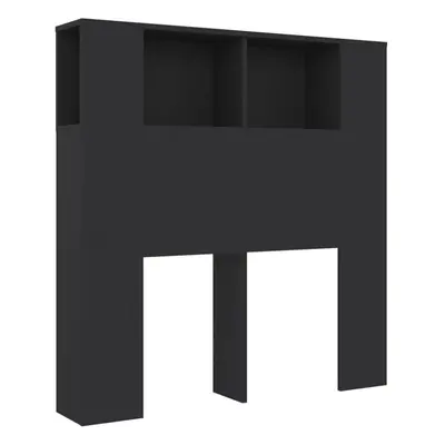 (black) vidaXL Headboard Cabinet Indoor Bookcase Headboard Furniture Multi Colours