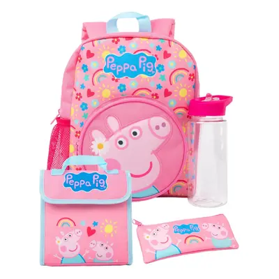 Peppa Pig Logo Backpack Set