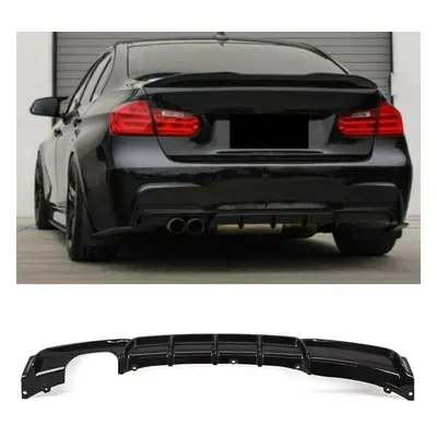 BMW Series F30 F31 Performance Style Rear Diffuser Twin Exhaust Gloss Black