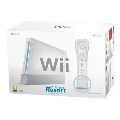 Nintendo Wii Console with Wii Sports + Wii Sports Resort and Motion Plus Controller (Wii)