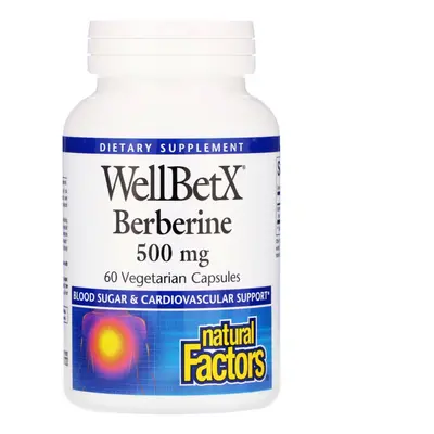 Natural Factors, WellBetX Berberine, mg, Vegetarian Capsules