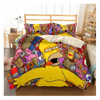 (Pattern 05, Double) The Simpsons Bedding Single Double Duvet Cover NEW