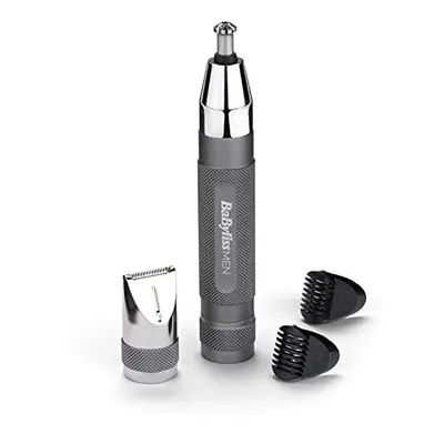 BaByliss Men Super-X Metal Series Nose, Ear and Eyebrow Trimmer silver, grey