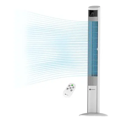 47" Oscillating DC Tower Fan with Air Purifier & ECO mode