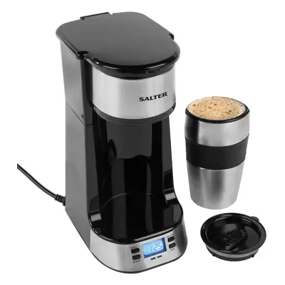 Salter Digital Coffee Maker Filtered Ground Pods Drinks Travel Mug Hour Timer