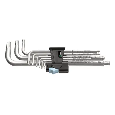 Wera 3950/9 Hex-Plus Stainless L-key set, metric, 9pc