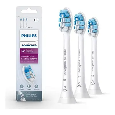 Philips Sonicare Genuine G2 Optimal Gum Health Toothbrush Heads, Brush Heads, White, HX9033/65