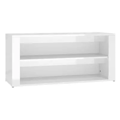 (High gloss white) vidaXL Shoe Rack Hallway Shoe Storage Cupboard Shoe Cabinet Engineered Wood