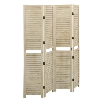 (140 x cm) vidaXL Solid Wood Paulownia 6-Panel Room Divider Room Partition Multi Sizes