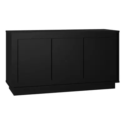 (black) vidaXL Sideboard Cabinet Cupboard Side Cabinet Home Organiser Engineered Wood