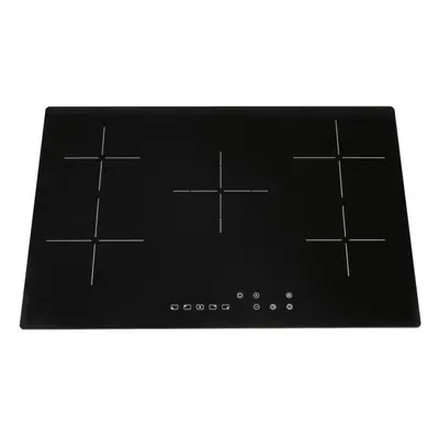 SIA CERH75BL 75cm Black Zone Frameless Touch Control Electric Ceramic Hob