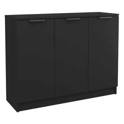 (black) vidaXL Sideboard Engineered Wood Cupboard Home Storage Cabinet Multi Colours