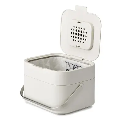 Joseph Joseph Intelligent Waste, Stack Food Waste Caddy Odour Filter - Stone