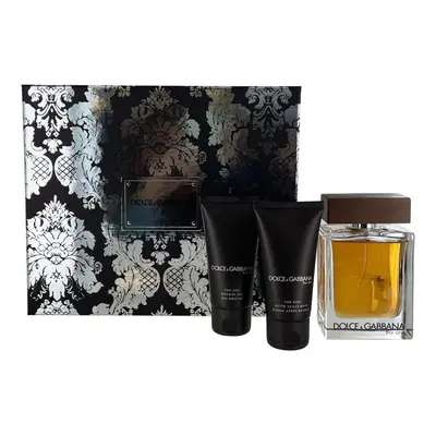 Dolce & Gabbana The One for Men 100ml Eau de Toilette, 50ml Aftershave Balm, 50ml Shower Gel Gif