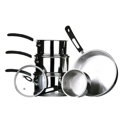 Tenzo II Series 5Pc Cookware Set, Stainless Steel