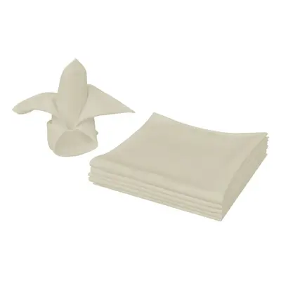 vidaXL 100x Dinner Napkins Cream 50x50cm Wedding Restaurant Table Serviette