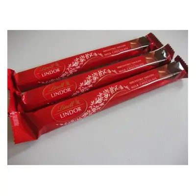 (Pack Of 24) Lindt Lindor Smooth Milk Chocolate Sticks 38g