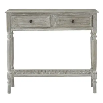 Premier Housewares Heritage Drawers Slate Grey Console Table