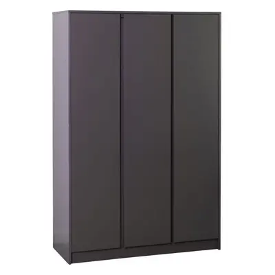 Malvern Door Wardrobe in Grey Finish Hanging Rail and Shelving