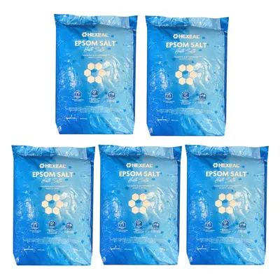 Hexeal Epsom Salt 125kg â x 25kg Bags of Food Grade Magnesium Sulphate