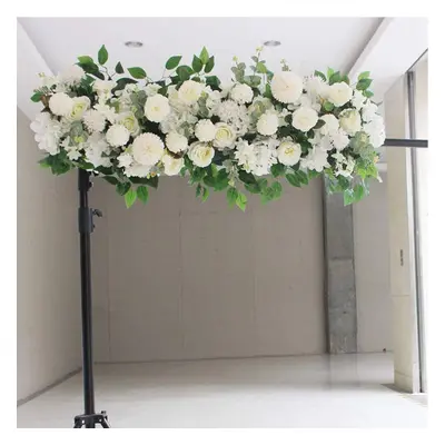 1M Artificial Silk Flower Row Garland Background Wall Panel Wedding Supply Decor