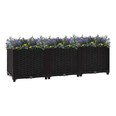 vidaXL Raised Bed Polypropylene Garden Planter Flower Box Pot Planting Bed