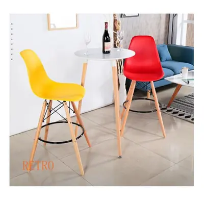 (Red) Modern Scandinaavian Breakfast Bar Stool Chair