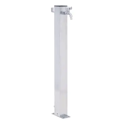 (square, cm) vidaXL Garden Water Column Patio Free Standing Water Fountain Stainless Steel