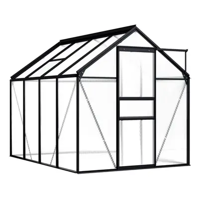 vidaXL Greenhouse Anthracite Aluminium 4.75mÂ² Garden Shed Plant Nursery House