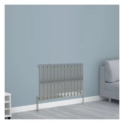 (600x884mm Single, Chrome) NRG Horizontal Vertical Flat Panel Designer Radiator Central Heating 