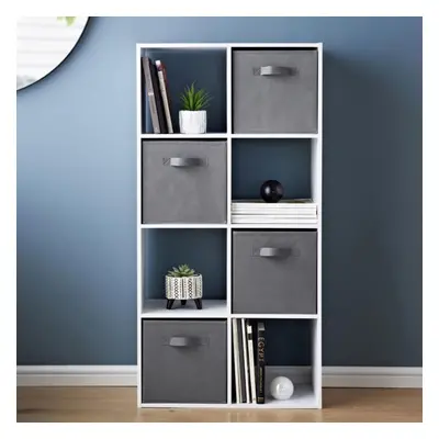 8 Cube Storage Unit Book Case Wooden Storage Cabinets Book Shelf