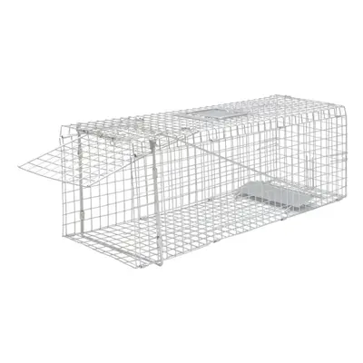 (80 cm) vidaXL Animal Trap Humane Rat Trap Cat Cage Trap Animal Cage Galvanised Iron